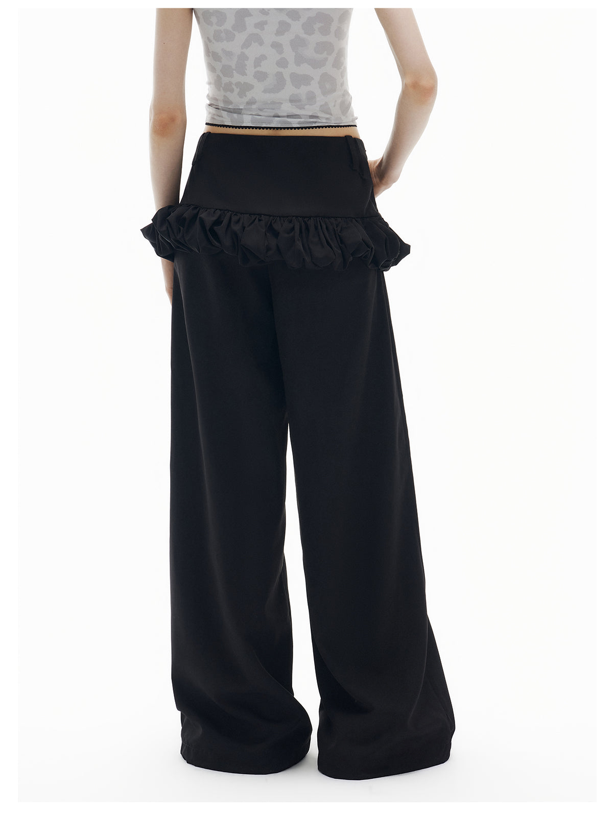 Bubble Skirt-Style Wide-Leg Pants(NAL015PN)
