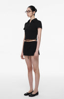 Zip-Up Cropped Polo Shirt (NAL045CT)
