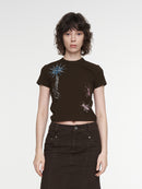 Fitted Round Neck Cropped Tee (NAL072CT)