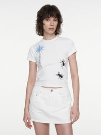 Fitted Round Neck Cropped Tee (NAL072CT)