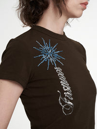 Fitted Round Neck Cropped Tee (NAL072CT)
